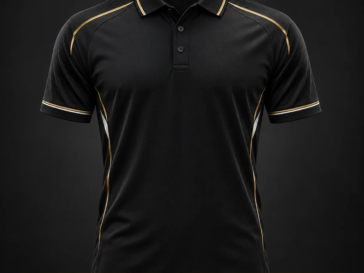 Baju Tim TuanKuda Versi Home warna hitam dan emas