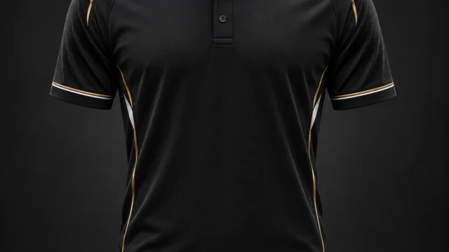 Baju Tim TuanKuda Versi Home warna hitam dan emas