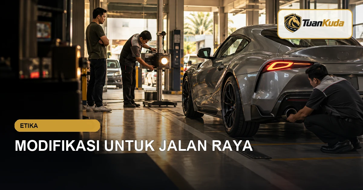 Pemeriksaan modifikasi mobil sport yang aman untuk jalan raya