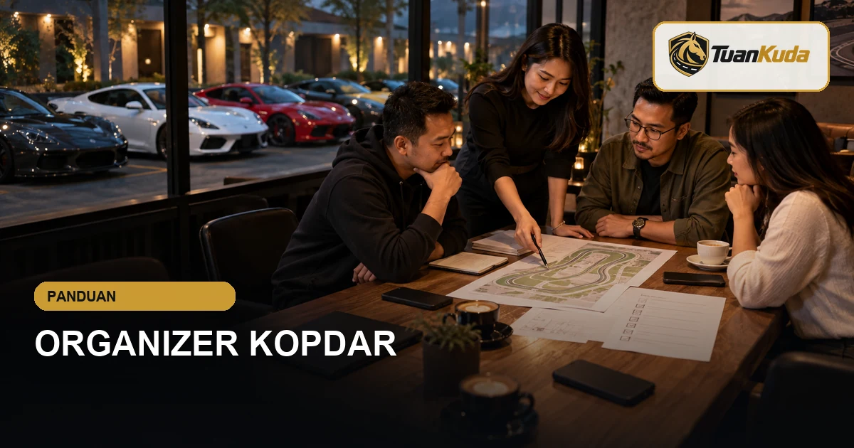 Organizer merencanakan rute dan keselamatan kopdar