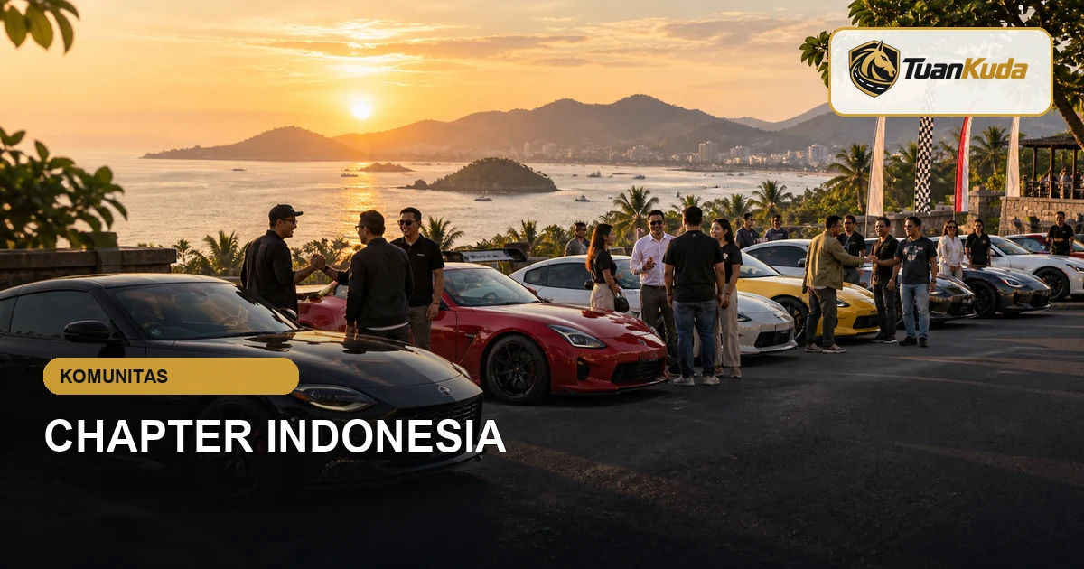 Pertemuan chapter komunitas mobil sport TuanKuda Indonesia